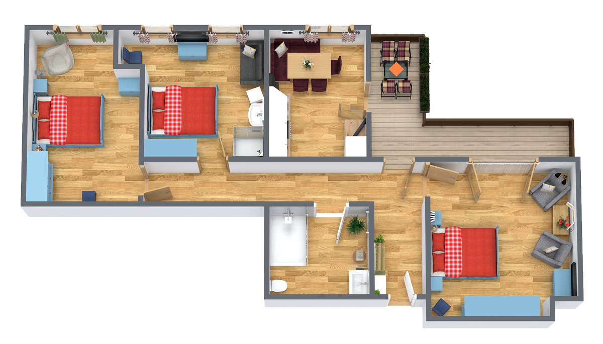 Grundriss Fewo Vogelnest