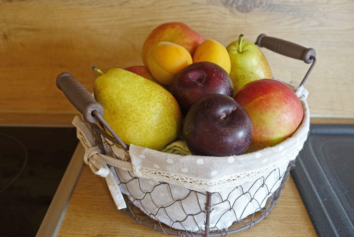 Frischer Obstkorb