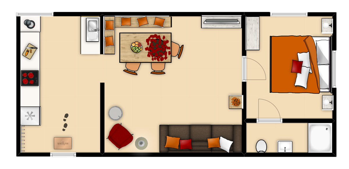 Grundriss Gemütliches Stüble