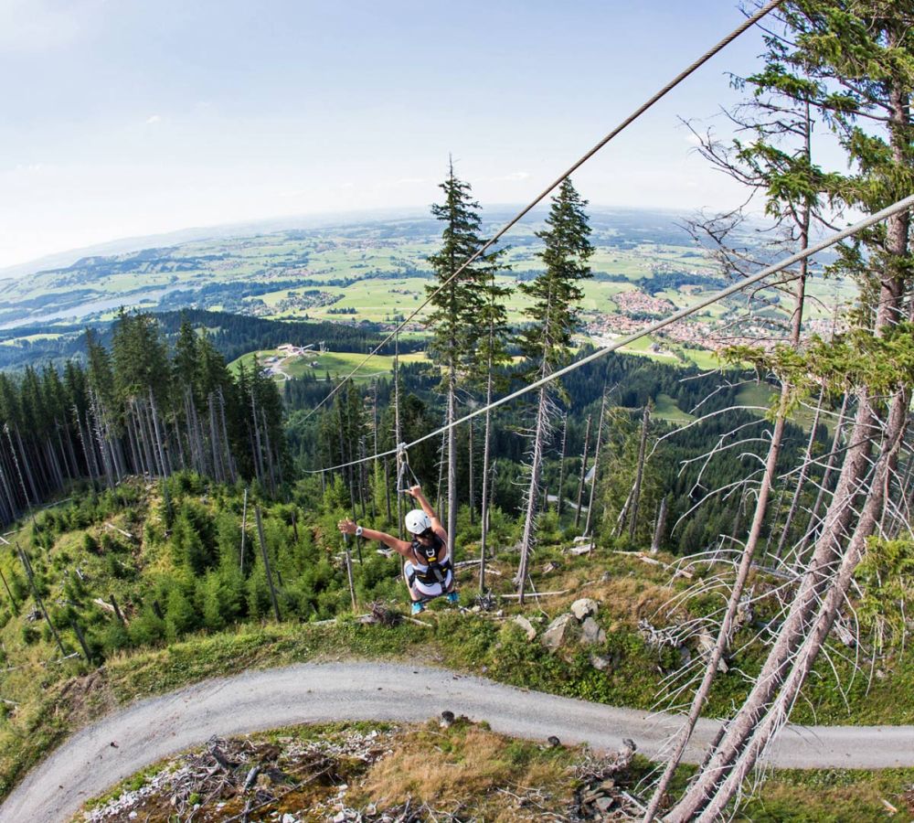 Alpspitzkick, Seilbahn
