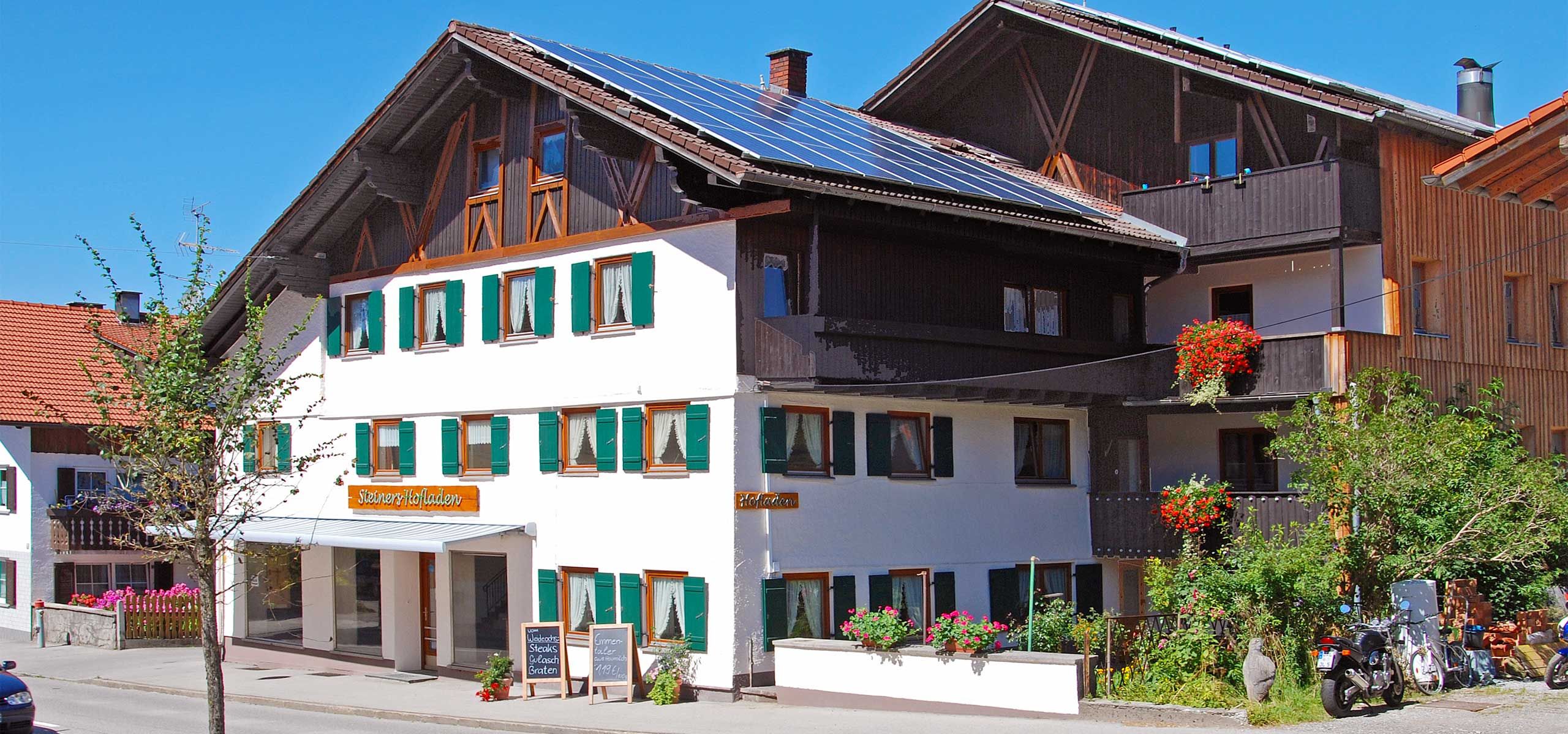 Steiners Hofladen & Ferienwohnungen - in Nesselwang im Allgäu - Urlaub auf dem Bauernhof in zentraler Lage